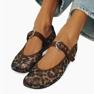 Reformation Bethany Mesh Ballet Flat